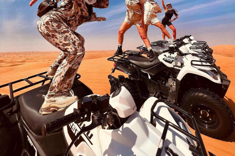 Private Desert Safari, ATV Bike, Camel Ride and Sandboarding Private Desert Safari, ATV Ride , Camel Ride & SandBoarding