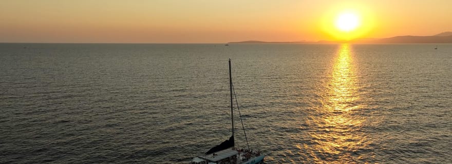 S'Arenal : Croisière en catamaran au coucher du soleil avec barbecue
