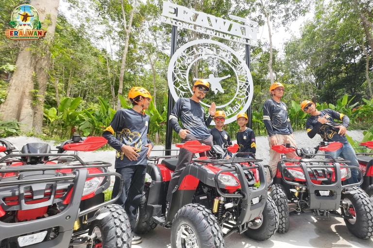 Phuket : Zipline+ATV Door Erawan Patong Seaview ZiplineZipline EP. S + ATV 60 Min Tijdsduur 2.30 uur.