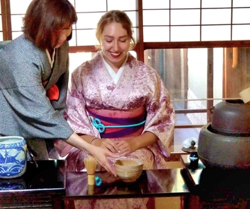 Kyoto: Cerimónia de chá à mesa num Kyo-Machiya