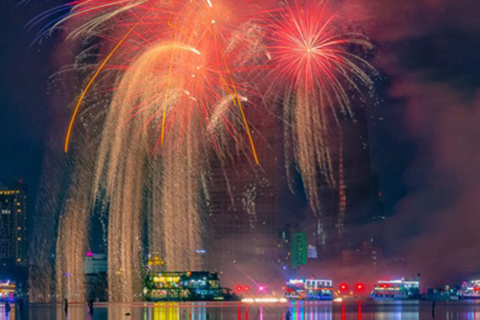 Da Nang: DIFF Fireworks Experience on a Han River Cruise [3rd Floor Seat] Set Menu Dinner Cruise | by TAURONGSONGHAN