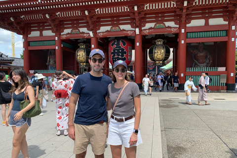 Tokyo : Visite guidée gastronomique à la rue Kappabashi et à Asakusa