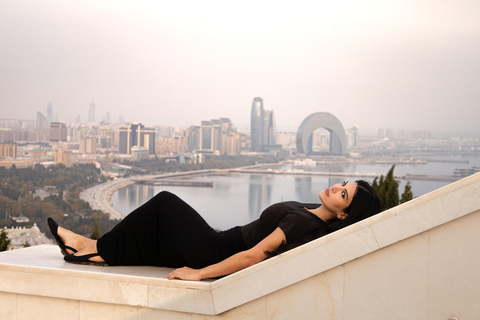 Baku: Panoramic Photoshoot From Highland Park Pick up and Drop off Included