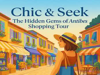 Antibes: Chic & Seek Shopping Tour with Coffee & Pastry