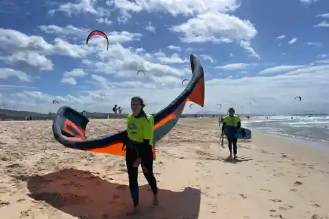 Tarifa: Aula em grupo de kitesurf