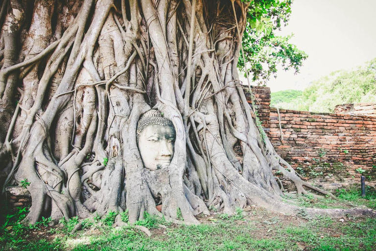 Bangkok-Ayutthaya Tagestour mit dem Bus hin und zurück mit Kreuzfahrt &amp; Hotel