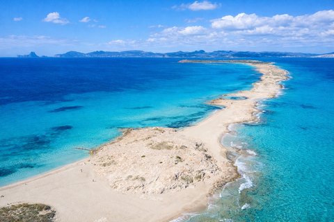 Ibiza: Formentera Boat with Open Bar, 3 meals & Sunset Party ADVANCE: Standard selection of food & open bar option