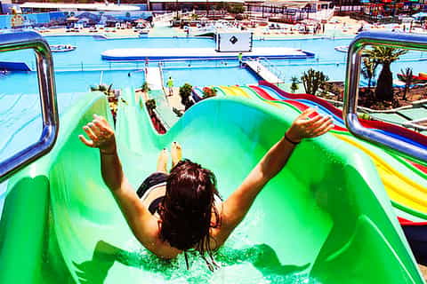 Family pool area at Aquapark Costa Teguise