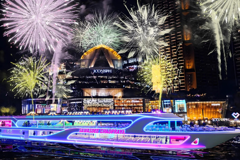 Bangkok: Sawasdee Dinner Cruise & Sunset Cruise + Free Beer Dinner Cruise (17:00~21:00) with Only Buffet