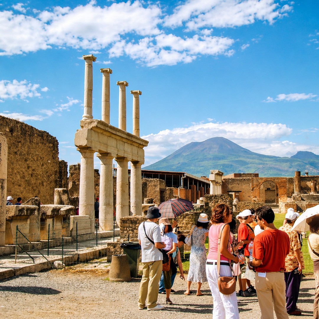 Desde Roma: excursión de 1 día a lo mejor de Pompeya y Sorrento con almuerzo incluido