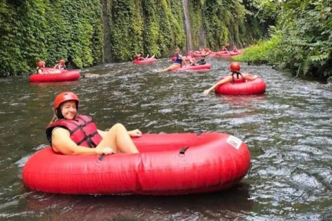 Ubud: Cave ATV, Lazy River Tubing & Zipline in Rice Terrace River Tubing only - No Other Activities