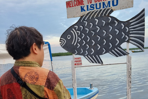 Paseo en barco por el Lago Victoria de Kisumu y caza del hipopótamo