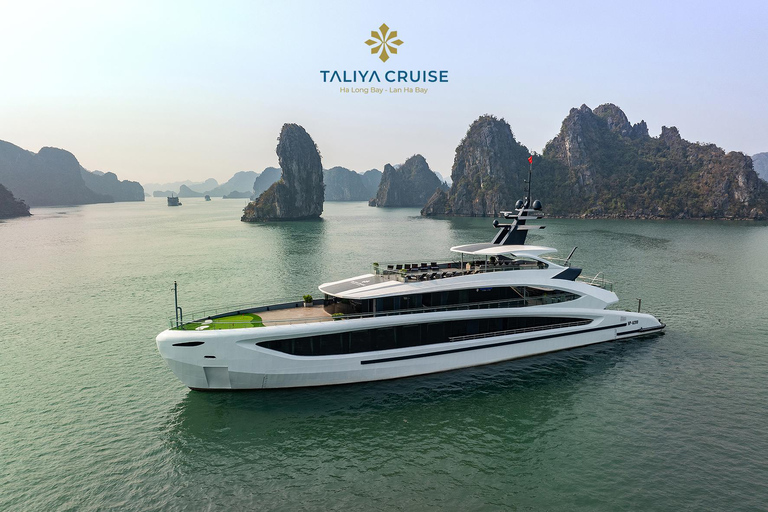 Ha Long & Lan Ha Bay Luxury Yacht: Dark Cave, Kayak, Sunset Private Car Transfer & Private Tour Guide & Shared Boat
