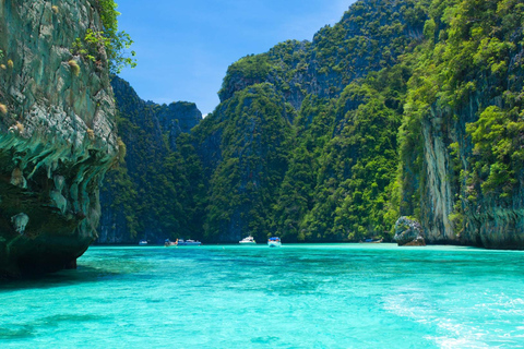 Phuket : Viagem à ilha Phi Phi em lancha rápida com almoço