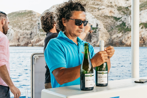 Dénia: Daytime or Sunset Catamaran Cruise Sunset Sailing Catamaran Cruise with Net Seating