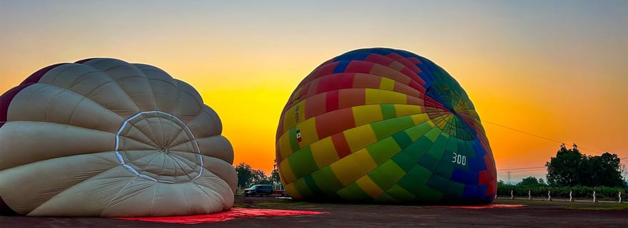 Teotihuacan : vol privé en montgolfière avec transfert en option