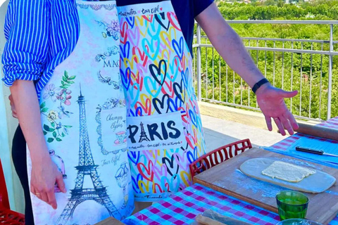 Make rolls on a rooftop in Cannes