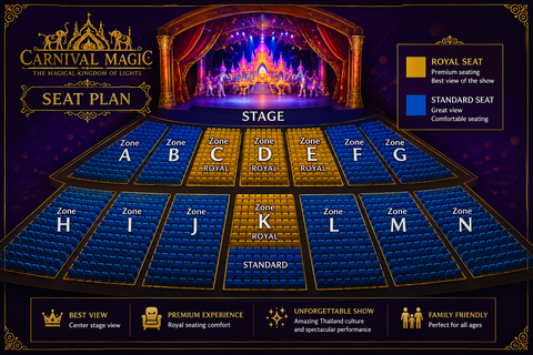 Khao Lak: Phuket Carnival Magic Show with Buffet & Transfer