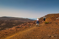 Group hike on the Plaine des Sables, Piton de la Fournaise - Housity