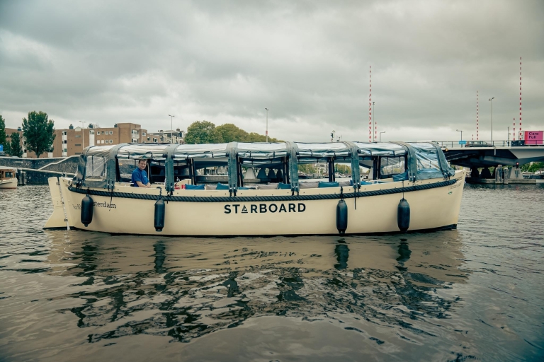 Amsterdam: Luxuriöse Sightseeing-Bootsfahrt mit Getränken