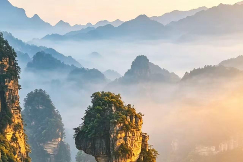 Zhangjiajie National Forest Park Entry Ticket Entry Ticket + Three Cable Car Sections & Bailong Elevator