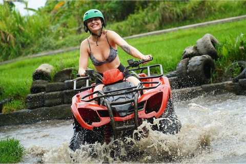 Bali: Ubud ATV rit met waterval drakengrot en lunchEnkele ATV