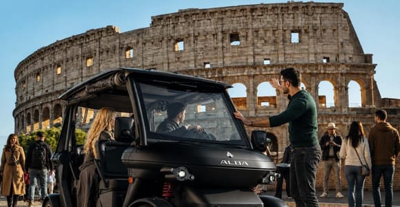 Rome: Private Imperial City Golf Cart Tour with Hotel Pickup
