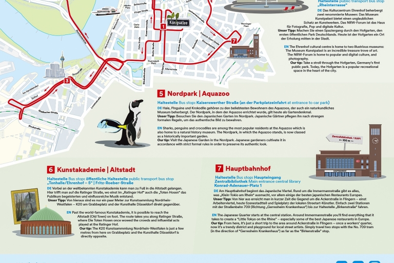 Düsseldorf : visite en bus à arrêts multiples