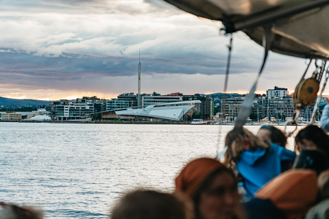 Oslo: Crucero nocturno por los fiordos con buffet de gambasOslo: tour a pie y fiordos en barco con bufé de gambas