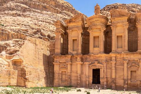 Au départ d'Amman : Excursion privée d'une journée à Petra et à la Mer MortePetra et Wadi Rum avec droits d'entrée