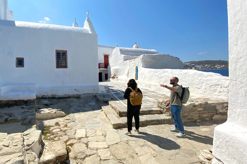 Mykonos: Stare Miasto: prywatne poszukiwanie skarbów i wycieczka z przystankami na jedzenie