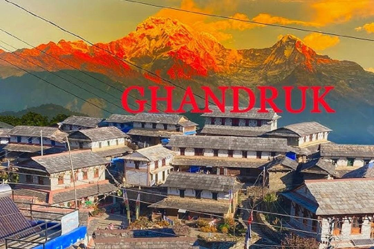 Kathmandu: trekking di 6 giorni a Ghorepani, Poonhill e GhandrukTour privato del trekking con pasti inclusi.