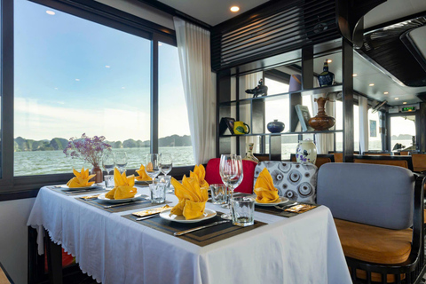 From Hanoi: Ha Long Bay Private Charter VIP Cruise| Luxury Sharing Transfer + Premium Day Cruise (Non-Charter)