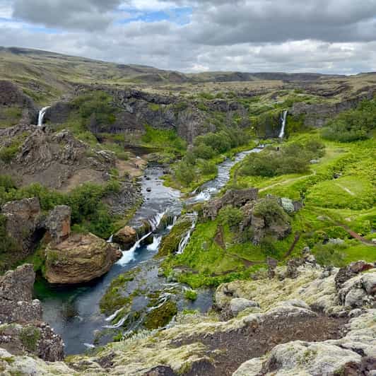 Private Secret circle tour: Háifoss, Gjáin, The Turf farm