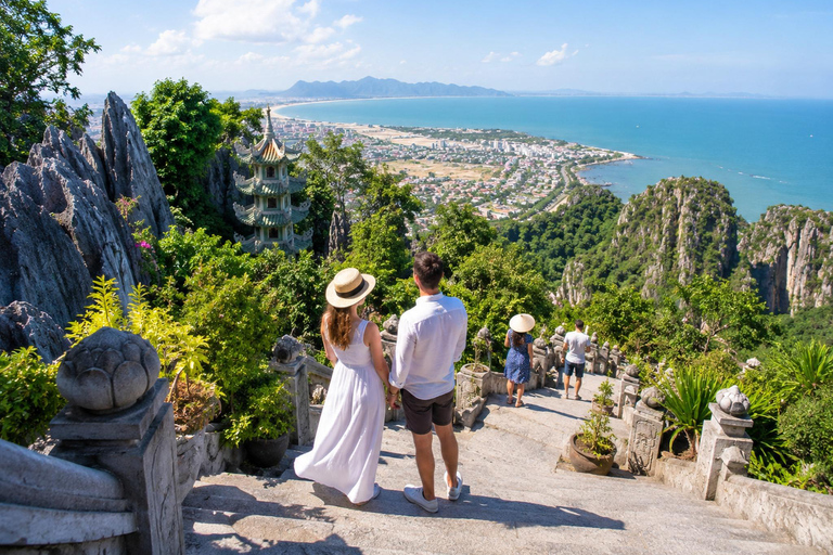 Da Nang: Marble Mountains, Monkey Mountain & Cave Tour Group Tour Afternoon (PM)