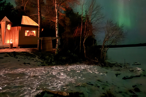 Levi: Private Sauna Experience, Dinner and Northern Lights