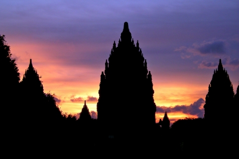 Yogyakarta: Sonnenuntergang am Prambanan-Tempel mit ortskundigem Führer
