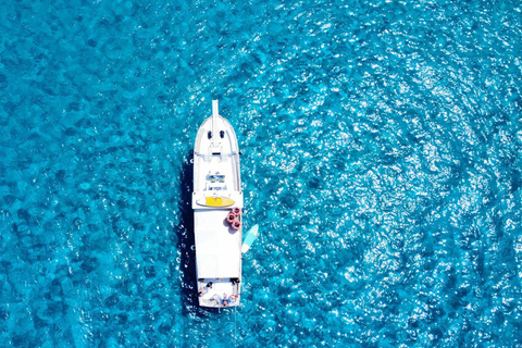 San Antonio: Passeio de barco em família à ilha Conillera