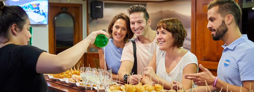 Visite de pintxos avec vins AOC à Bilbao