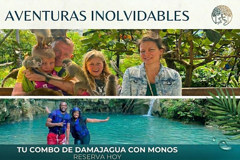 Puerto Plata: Damajagua 7 Waterfalls & MonkeyHome Tour