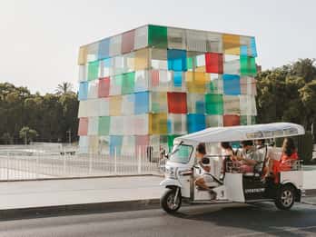 Malaga: Privat byrundtur med øko-tuk-tuk