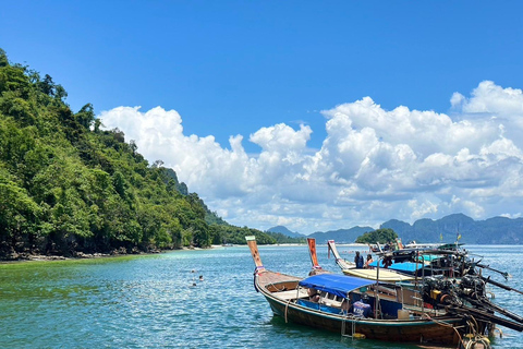 Krabi: 4 Islands Tour by Longtail Boat with Lunch Private Trip One day 4 Islands