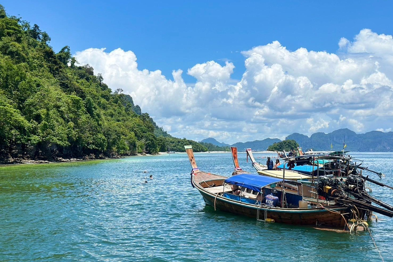 Krabi: 4 Islands Tour by Longtail Boat with Lunch Private Trip One day 4 Islands