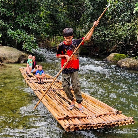 Khao Lak: Bamboo rafting,Lam Pi Waterfall, Small Sandy Beach