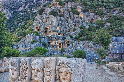 From Alanya: Myra, Demre & Kekova Day Trip Antalya:Myra,Demre&Kekova Day Tour with Boat, Lunch&Transfer