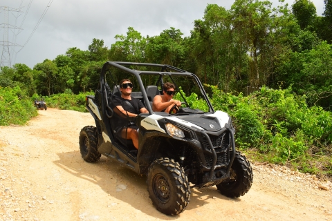 Cancún: Aventura todoterreno con buggy, tirolinas y cenoteAventura todoterreno con paseo en buggy y cenotes