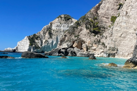 Zante: Tour en barco privado Cuevas de la Isla de las Tortugas Mizithres