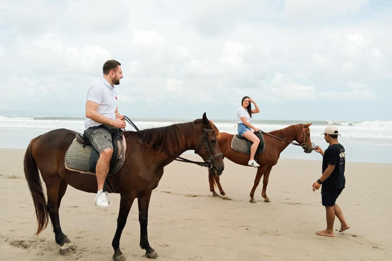 Seminyak: Bali Horse riding Adventure Seminyak Beach 1 Hour ride (meet at meeting point)