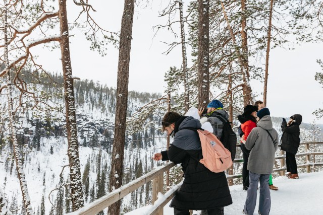 Visit Rovaniemi Marvel at the Korouoma Canyon & Frozen Waterfalls in Korouoma Canyon, Lapland