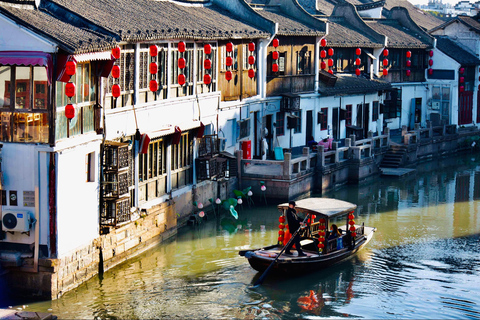 Visite privée d&#039;une demi-journée de la ville d&#039;eau de Zhujiajiao (tout compris)